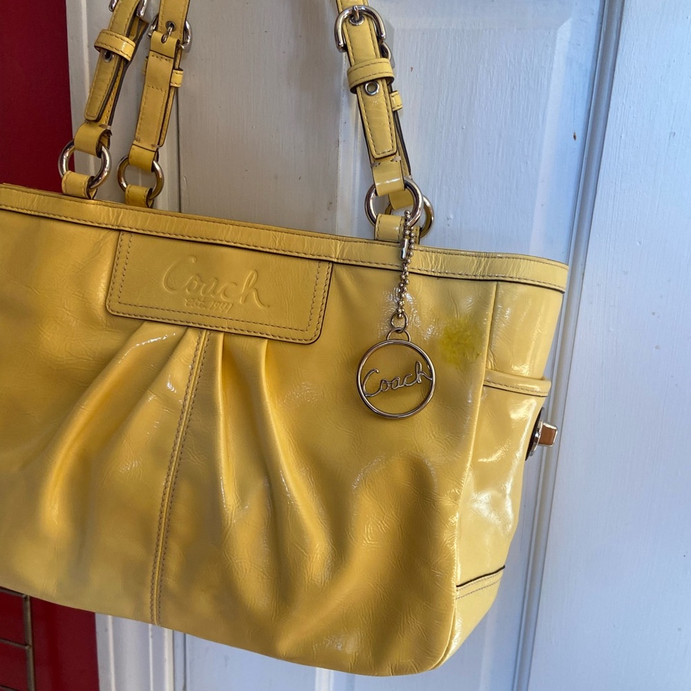 Coach Yellow Shoulder Bag